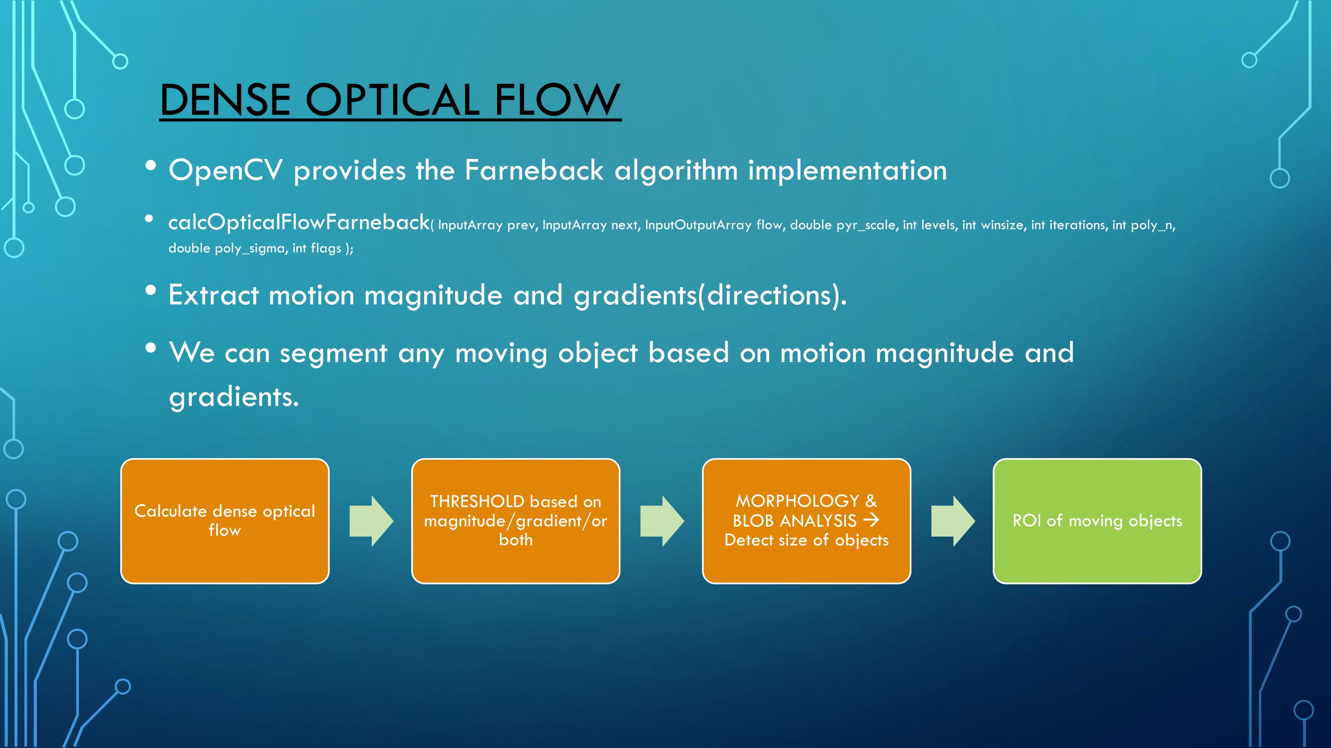 Dense Opticalflow Based Motion Segmentation And Cnn Based Object Recognition Classification By Bassamarshad